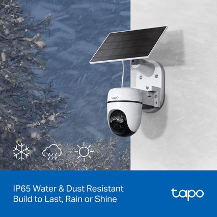 TP-Link - Smart solar-powered camera with 5V sensor, IP65