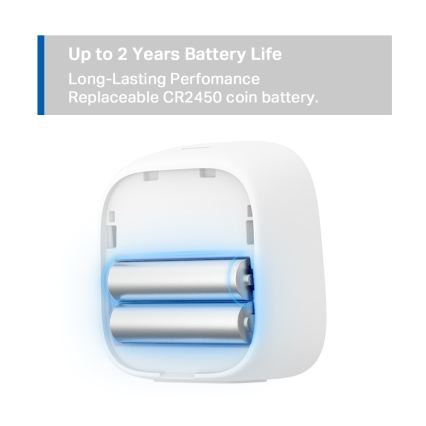 TP-Link - Smart Temperature and Humidity Monitor, 2x AAA