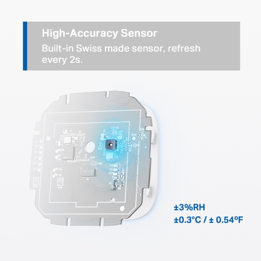 TP-Link - Smart Temperature and Humidity Monitor 2xAAA Wi-Fi