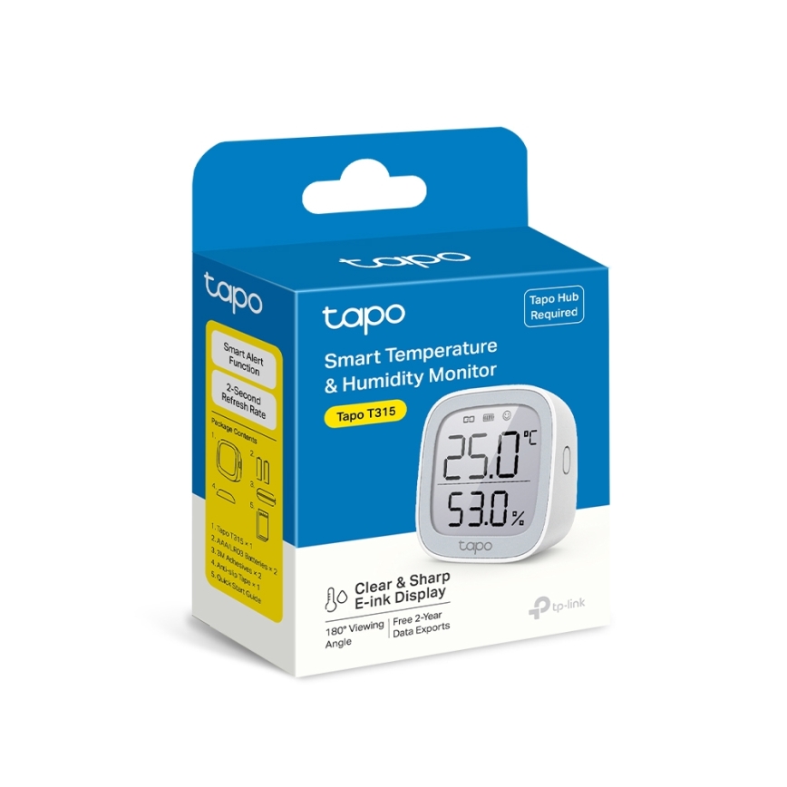 TP-Link - Smart Temperature and Humidity Monitor 2xAAA Wi-Fi