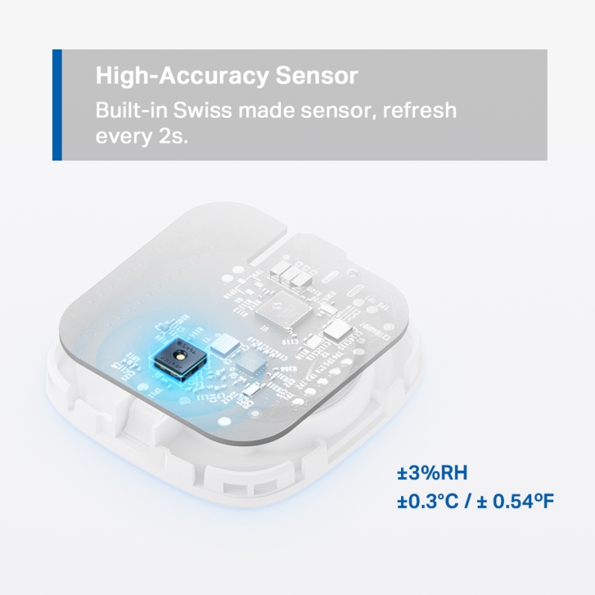 TP-Link - Smart Temperature and Humidity Sensor, Wi-Fi, 1x CR2450