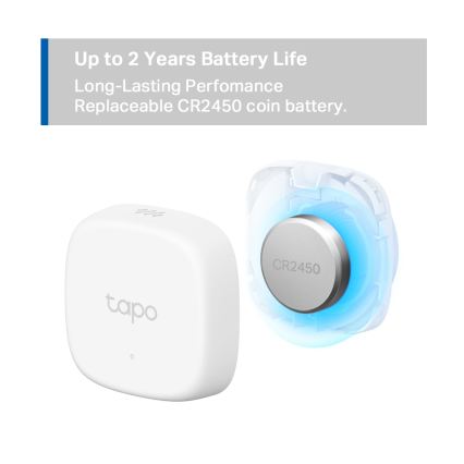 TP-Link - Smart Temperature and Humidity Sensor, Wi-Fi, 1x CR2450