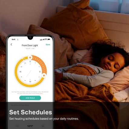 TP-Link - Smart Thermostatic Radiator Head with LCD Display 2xAA Tuya