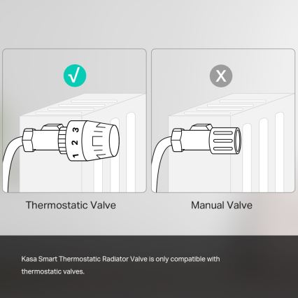 TP-Link - Smart Thermostatic Radiator Valve with LCD Display 2xAA Tuya