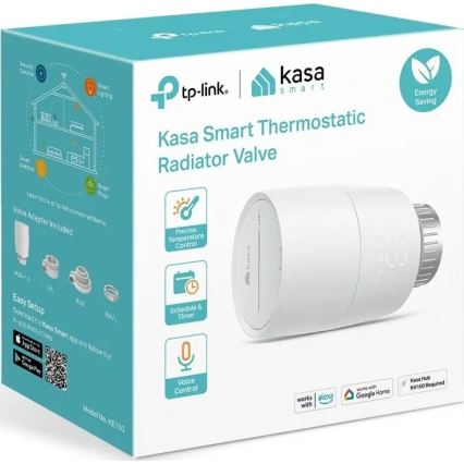 TP-Link - Smart Thermostatic Radiator Valve with LCD Display 2xAA Tuya