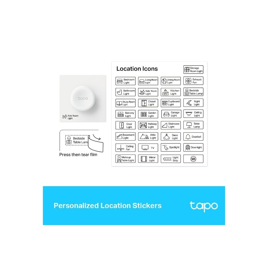 TP-Link - Smart Touch Dimmer 1xCR2032 Wi-Fi
