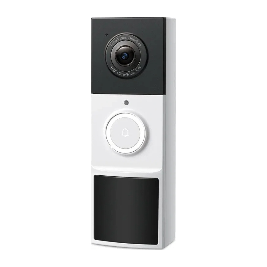 TP-Link - Smart Video Doorbell with 2K Camera, 6400 mAh Battery, IP65, Wi-Fi