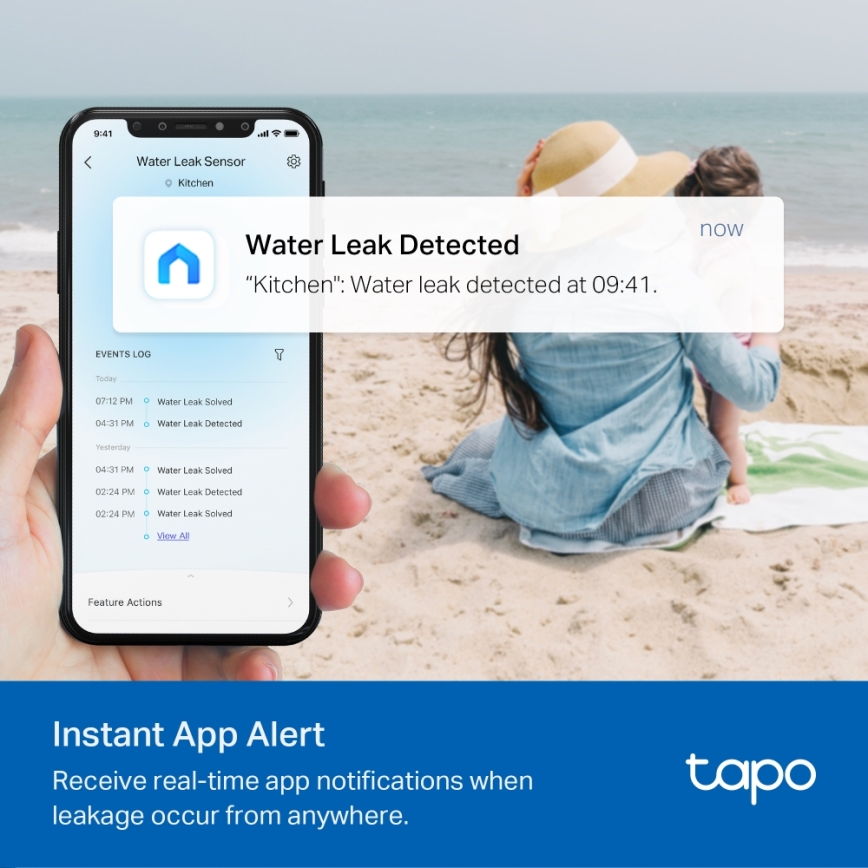 TP-Link - Smart Water Leak Sensor 2xAAA