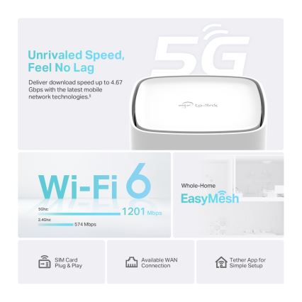 TP-Link - Wireless Dual-Band Gigabit 5G Router Archer NX200 Wi-Fi