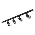 TRACER track spotlight 4x GU10/10W/230V, 1 m, black