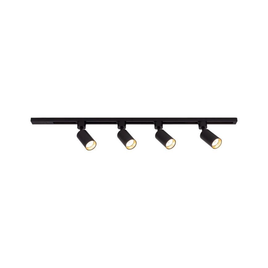TRACER track spotlight 4x GU10/10W/230V, 1 m, black