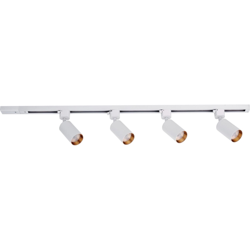 TRACER track spotlight, 4x GU10 / 10W / 230V, 1 m, white