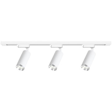 Track-mounted spotlight MICA 3×GU10/10W/230V white/matte chrome