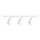 Track-mounted spotlight MICA 3×GU10/10W/230V white/matte chrome