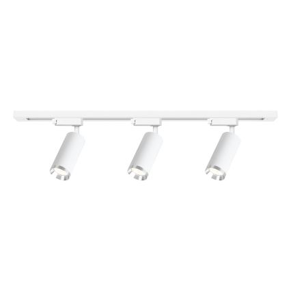 Track-mounted spotlight MICA 3×GU10/10W/230V white/matte chrome