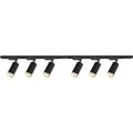 Track-mounted spotlight MICA 6xGU10/10W/230V black/gold