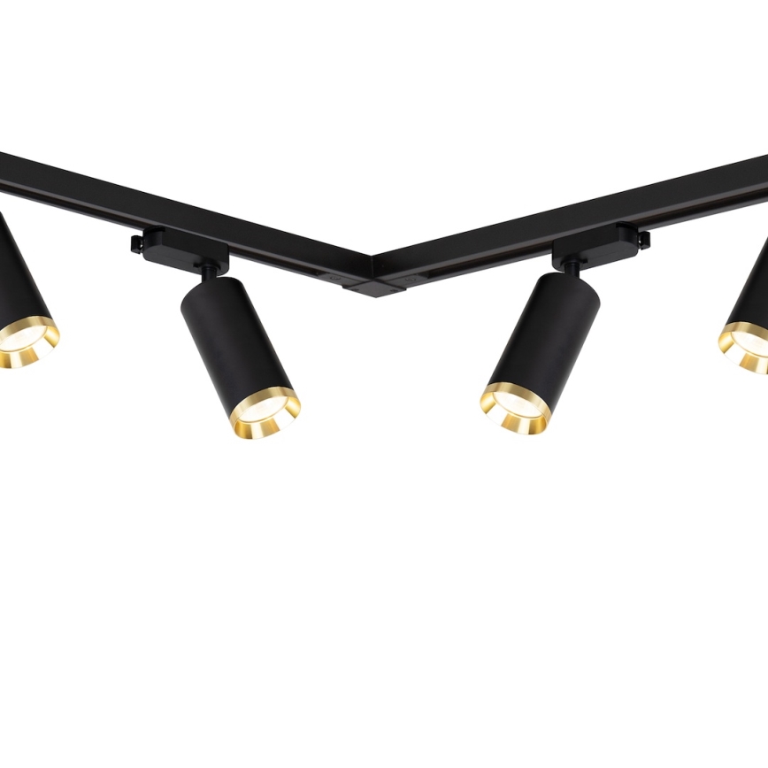 Track-mounted spotlight MICA 6xGU10/10W/230V black/gold