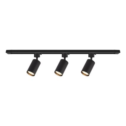Track-mounted spotlight TIGER 3xGU10/10W/230V black