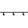 Track spotlight ALTEAR 3xGU10/10W/230V 1m black