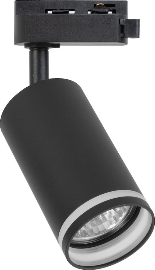 Track spotlight for 1-phase PIPE track system 1xGU10/10W/230V, black
