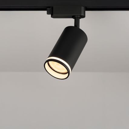 Track spotlight for 1-phase PIPE track system 1xGU10/10W/230V, black