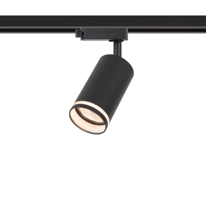 Track spotlight for 1-phase PIPE track system 1xGU10/10W/230V, black