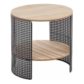 TRAFICA Coffee Table 41x41 cm Black/Beige