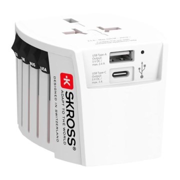Travel adapter for South Africa, Africa and the Middle East — Type M