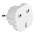 Travel adapter UK/EU 230V white