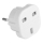 Travel adapter UK/EU 230V white