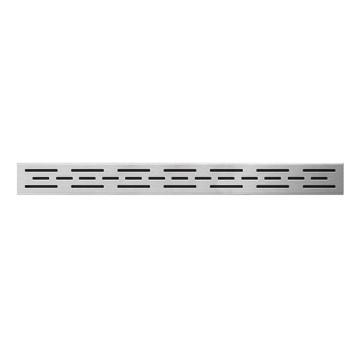 Trench drain grate 69.5 x 2.3 cm, stainless steel/silver
