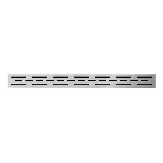 Trench drain grate 69.5 x 2.3 cm, stainless steel/silver