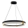 TRIANGLE LED cable-suspended pendant, 40W, 230V, 3000/4000/6000K, Ø 60 cm, black