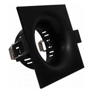 Trim for GU10 recessed downlight 8,6x8,6 cm black