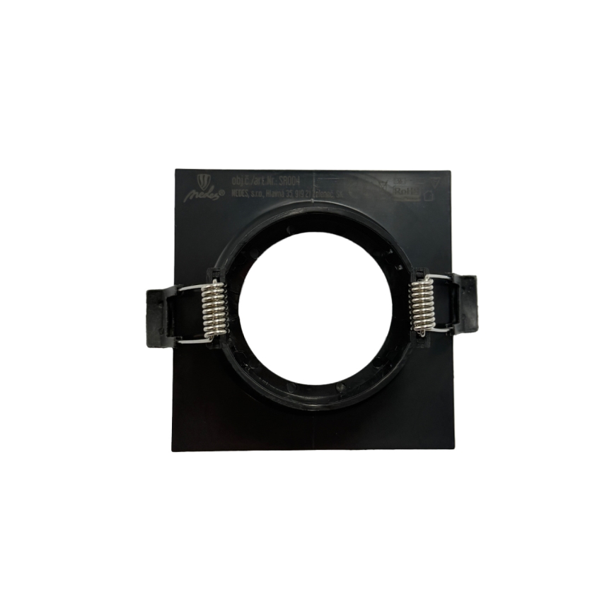 Trim for GU10 recessed downlight 8,6x8,6 cm black