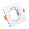 Trim for GU10 recessed light, 9×9 cm, white