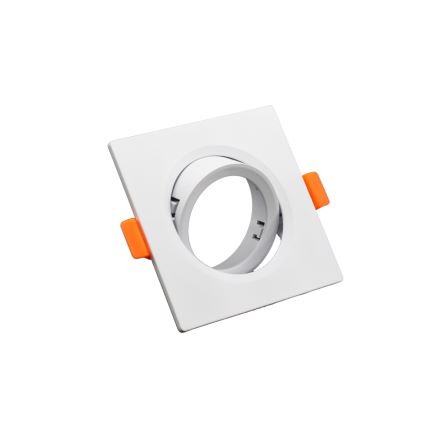 Trim for GU10 recessed light, 9×9 cm, white