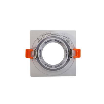 Trim for GU10 recessed light, 9×9 cm, white