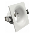 Trim frame for GU10 recessed downlight, 8.6 x 8.6 cm, white