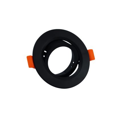 Trim ring for recessed GU10 downlight, Ø 9 cm, black