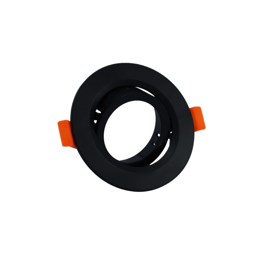 Trim ring for recessed GU10 downlight, Ø 9 cm, black
