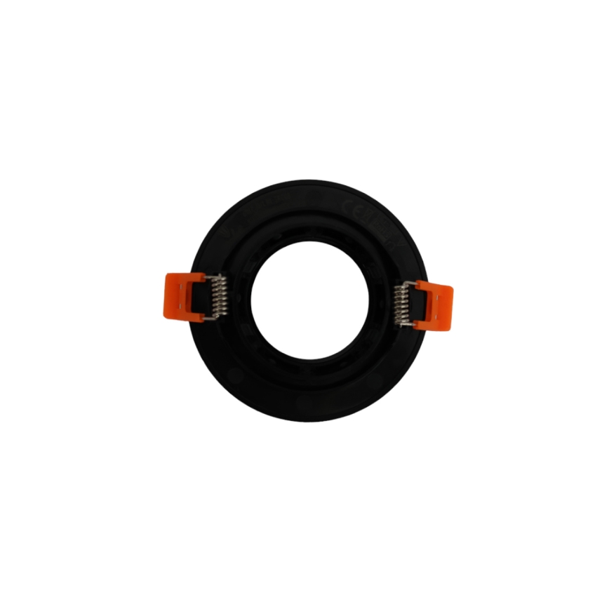 Trim ring for recessed GU10 downlight, Ø 9 cm, black