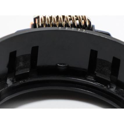 Trim ring for recessed GU10 downlight, Ø 9 cm, black