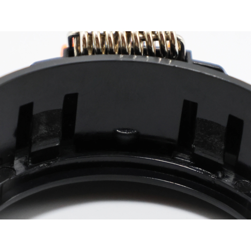 Trim ring for recessed GU10 downlight, Ø 9 cm, black