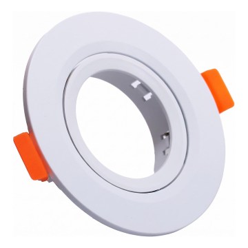 Trim ring for recessed GU10 downlight, Ø 9 cm, white