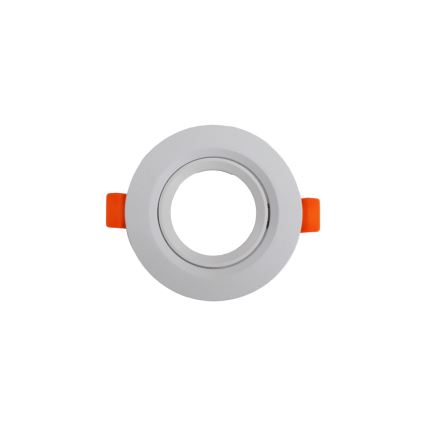 Trim ring for recessed GU10 downlight, Ø 9 cm, white