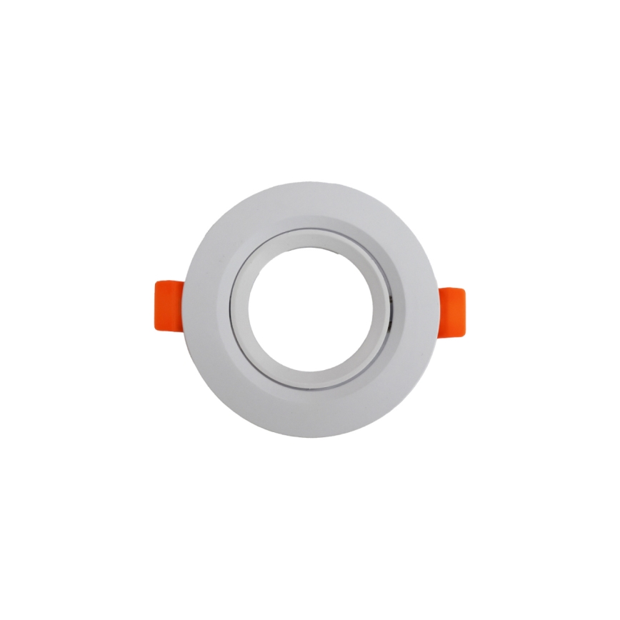 Trim ring for recessed GU10 downlight, Ø 9 cm, white