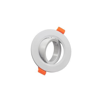 Trim ring for recessed GU10 downlight, Ø 9 cm, white