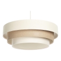 TRINITI Corded Pendant Light 1xE27/60W/230V Ø 40 cm Cream/Beige
