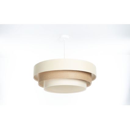 TRINITI Corded Pendant Light 1xE27/60W/230V Ø 40 cm Cream/Beige